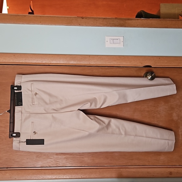 Banana Republic Ecru Avery Pants sz 12 NWT - Picture 3 of 5